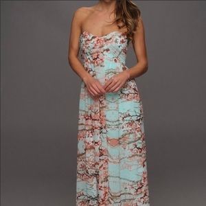 Jessica Simpson Strapless Cherry Blossom Dress